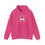 Thumbnail: HALL825's playful "Duck More Quack Less" message printed on a pink hoodie sweatshirt