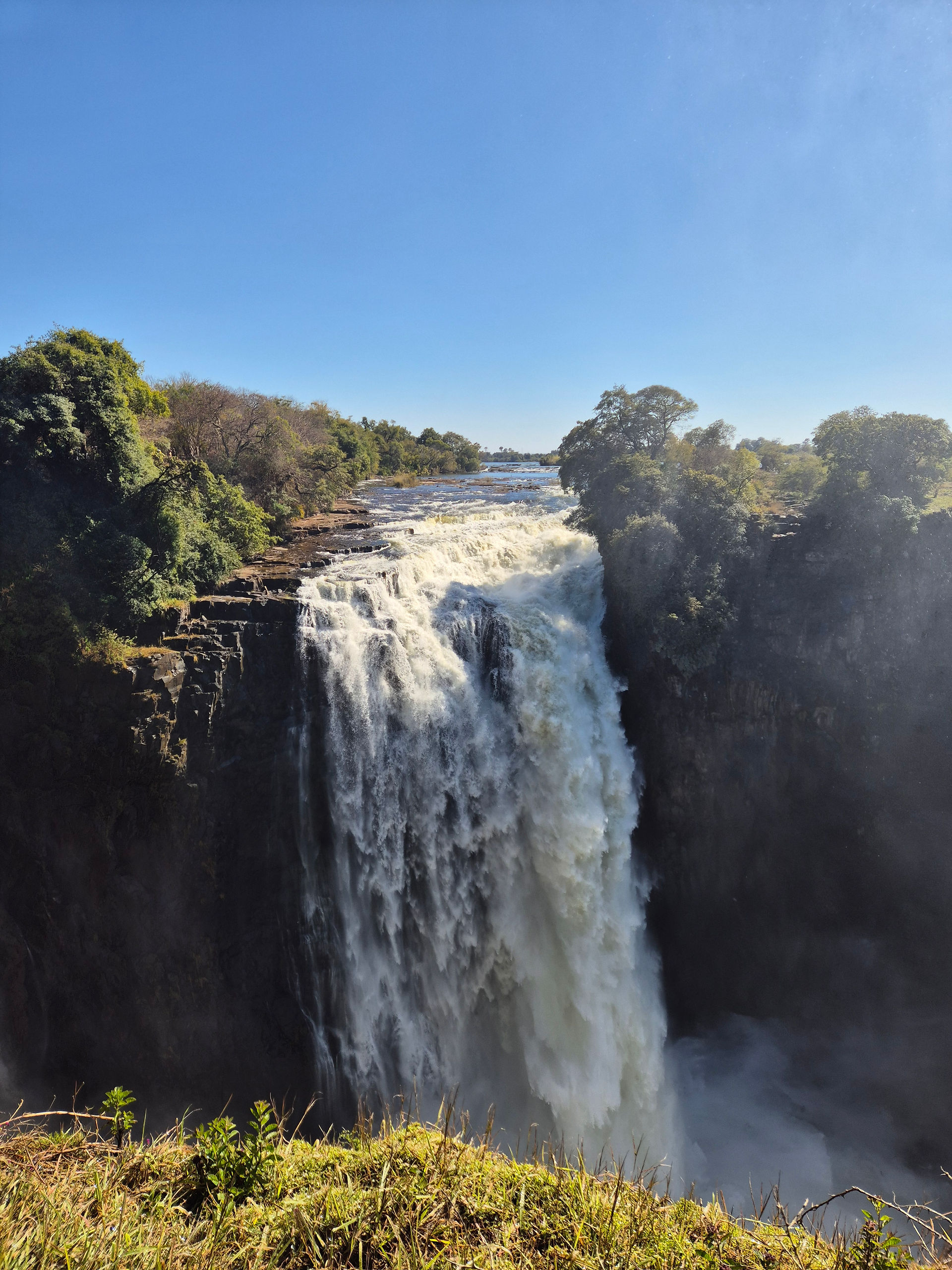 Large, rugged waterfall