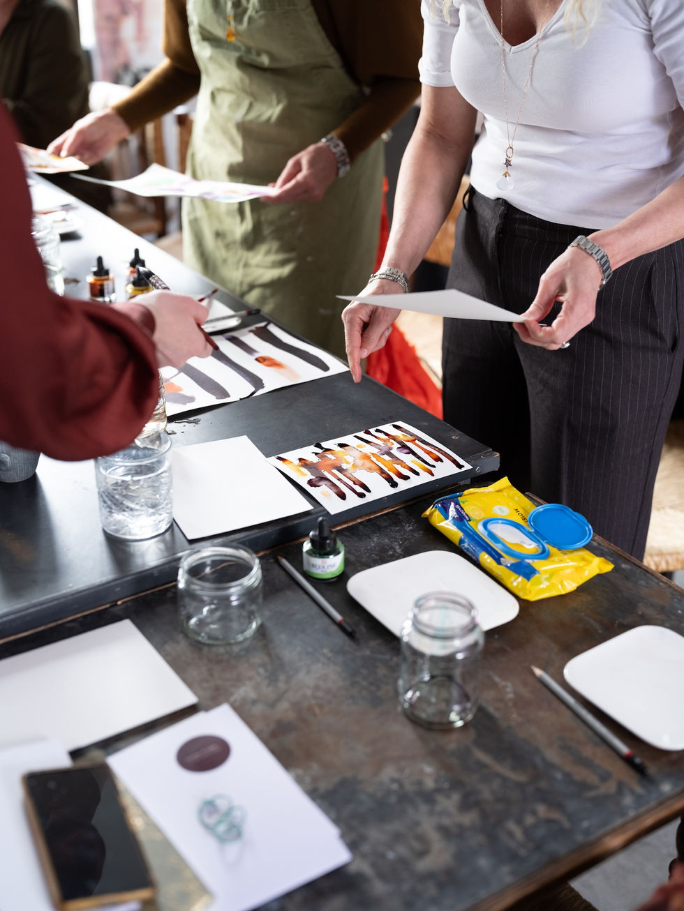 Ecoline creaties zakelijke creatieve sessie proces van loslaten