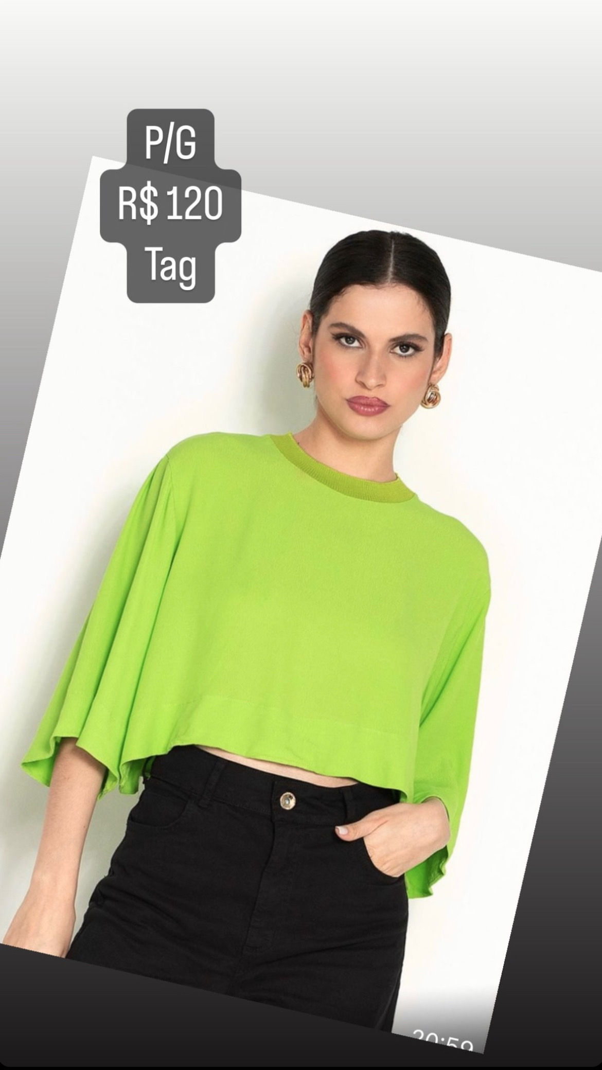 T-shirt cropped lisa 