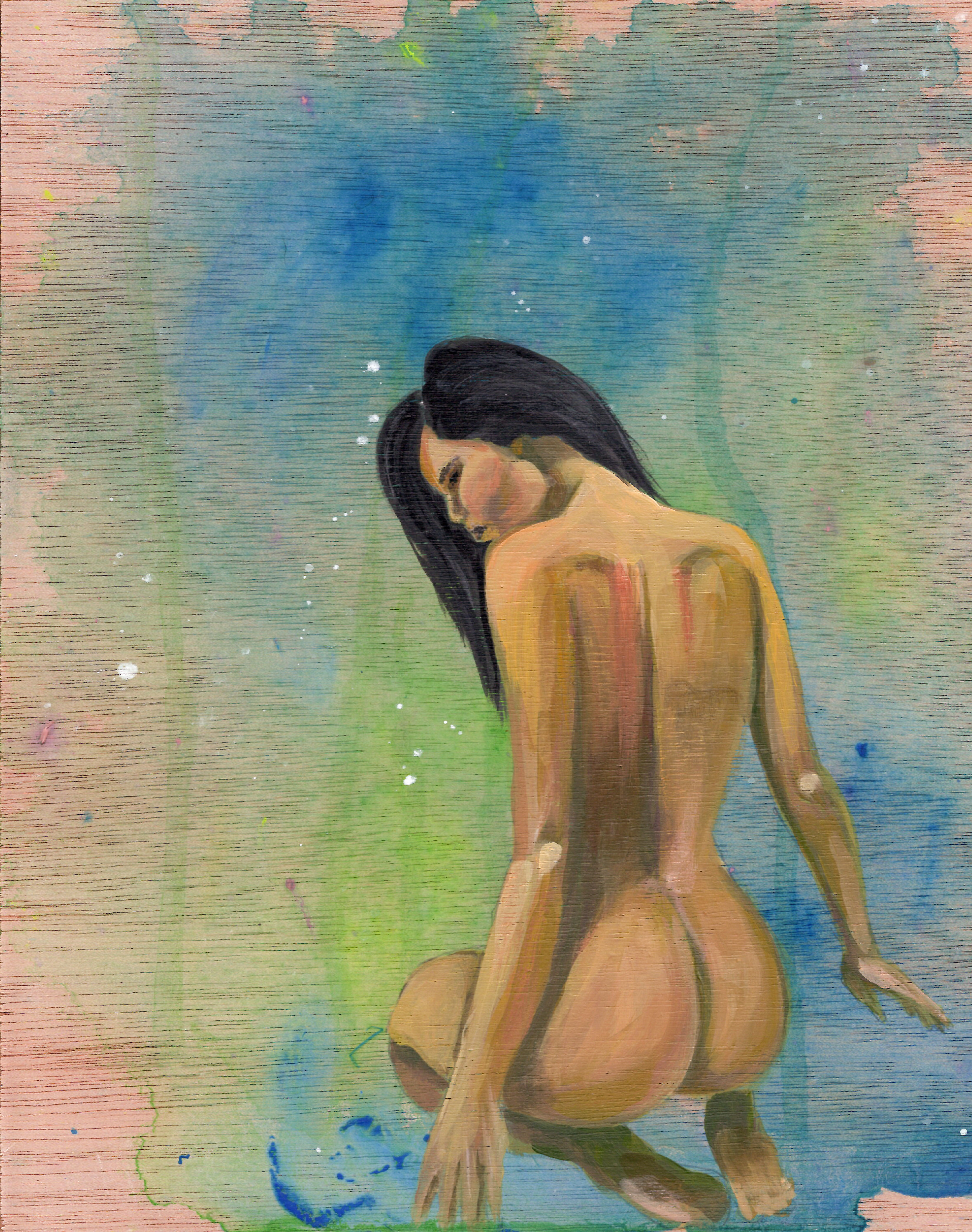 Titled 'Accept No Less' Original 8 x 10 Wood Panel