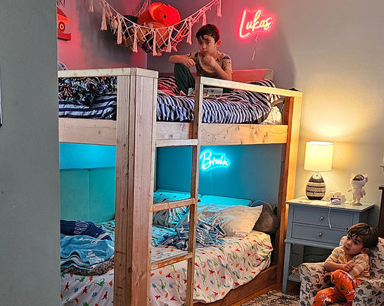 My boys in their cool room