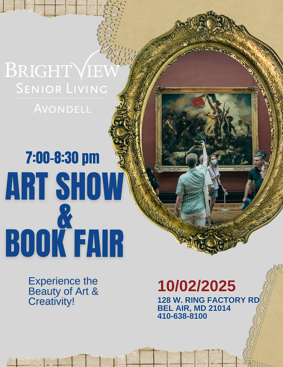 Book Signing and Art Show at Brightview Assisted Living