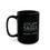 Thumbnail: Black Ceramic Mug - Escape from Media 11oz or 15oz with Book Quote