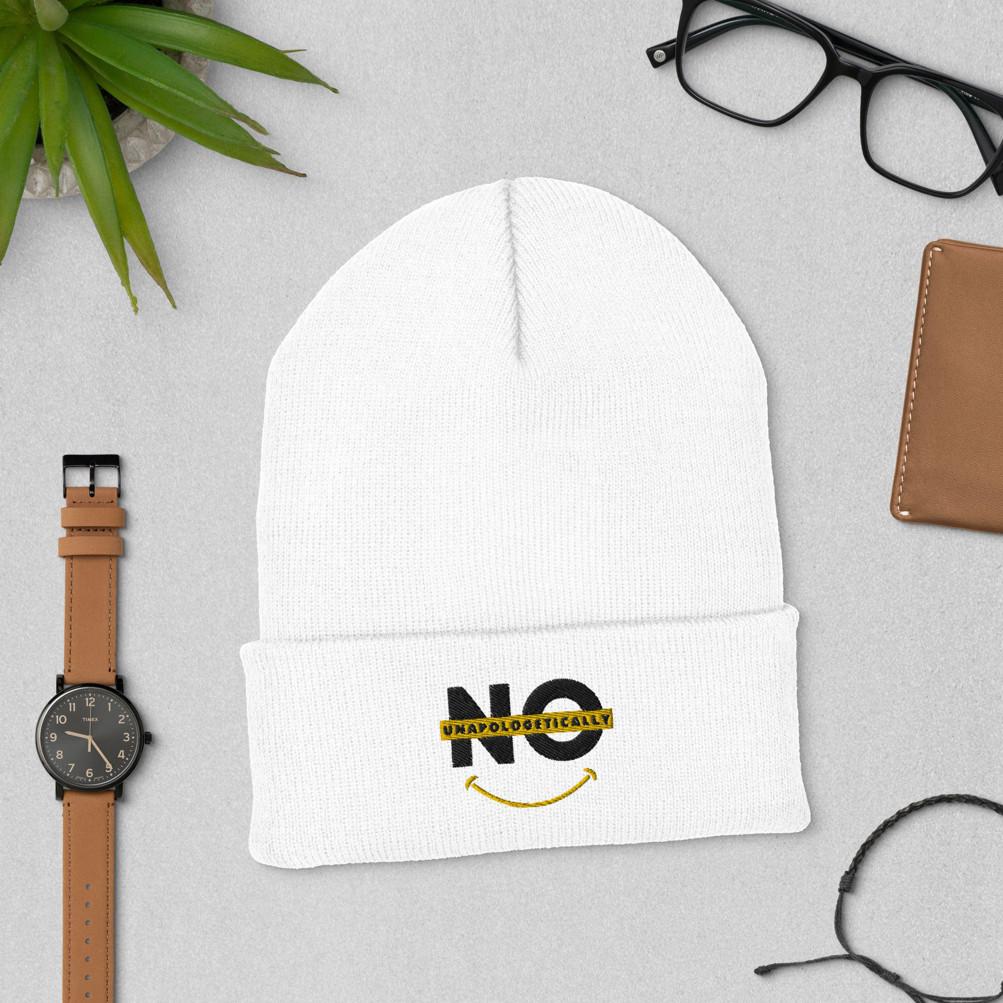 Unapologetically No Cuffed Beanie