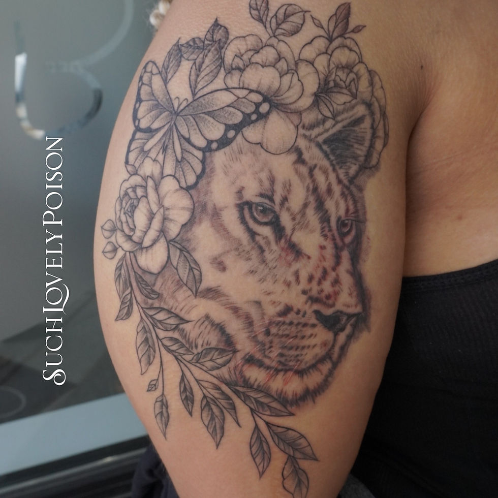 Lionness tattoo