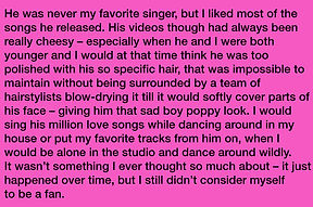 Fan Fiction - Larger than Life