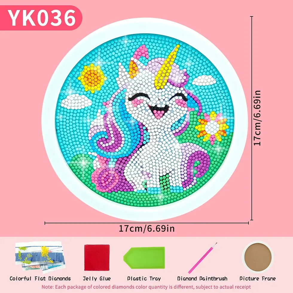 Thumbnail: Diamond Painting Set Cute Unicorn Beginner Diamond Painting Set 5D DIY Children 