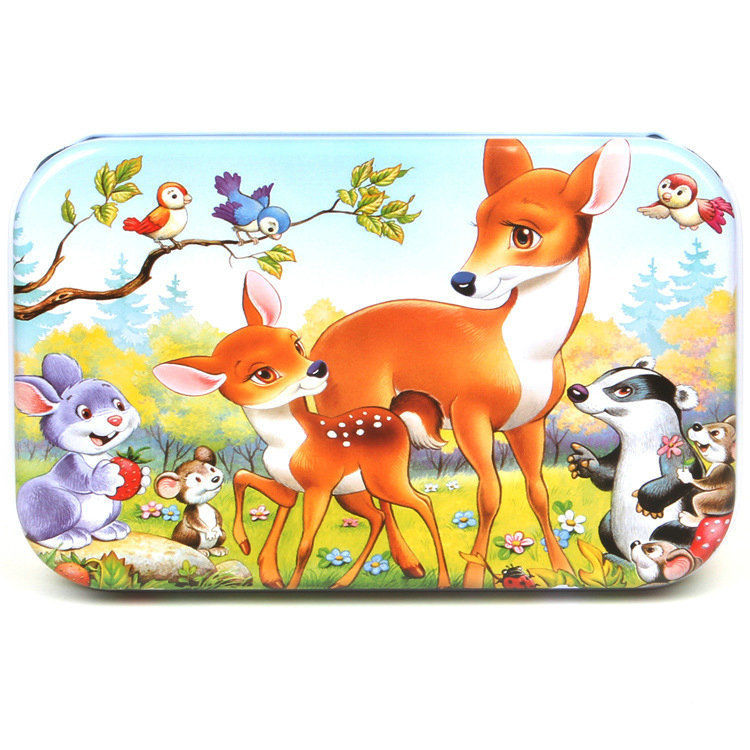 Thumbnail: Hot New 60 Pieces Wooden Puzzle Toys for Children Cartoon Vehicle Animal Wood Ji