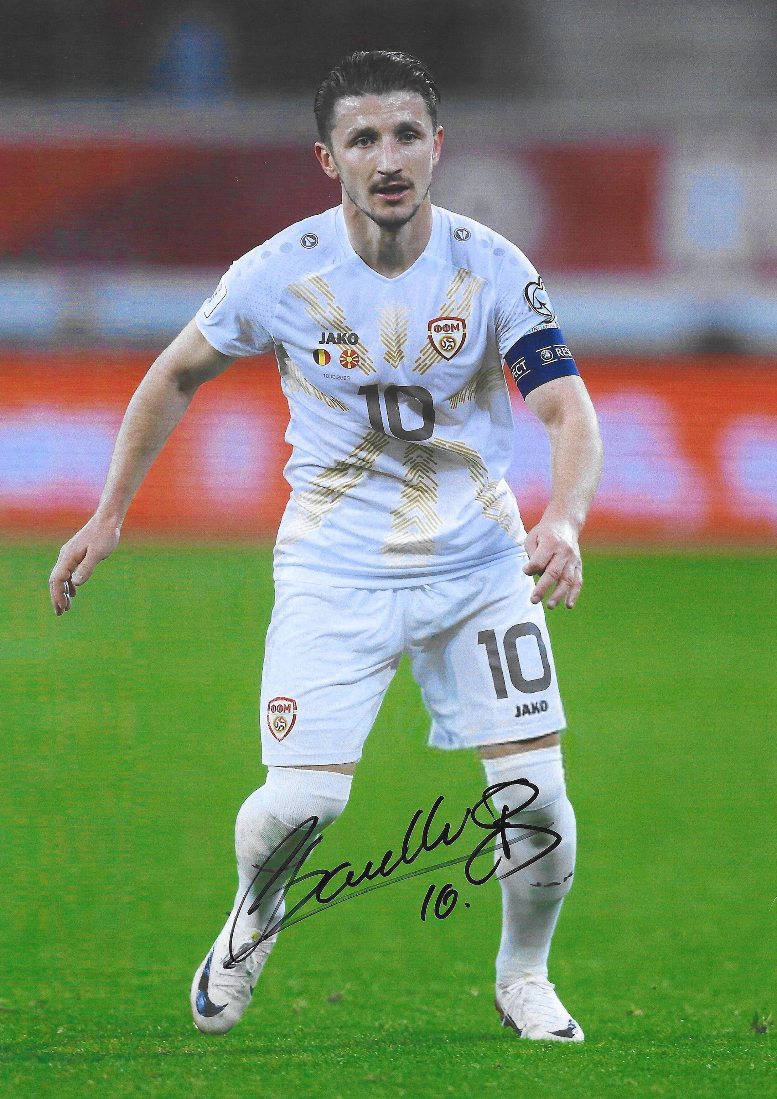 Enis Bardhi - Konyaspor & North Macedonia Football Legend - Signed A4 Photo