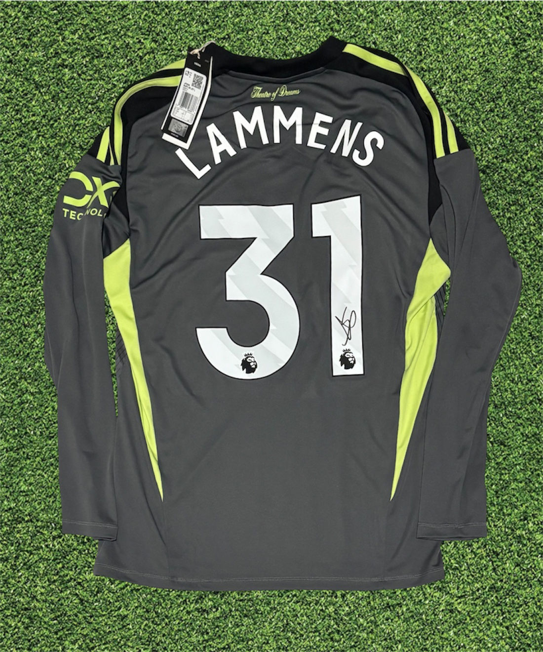 Senne Lemmens - Manchester United Fc - Signed Home Gk Shirt 2025/26 - PROOF!