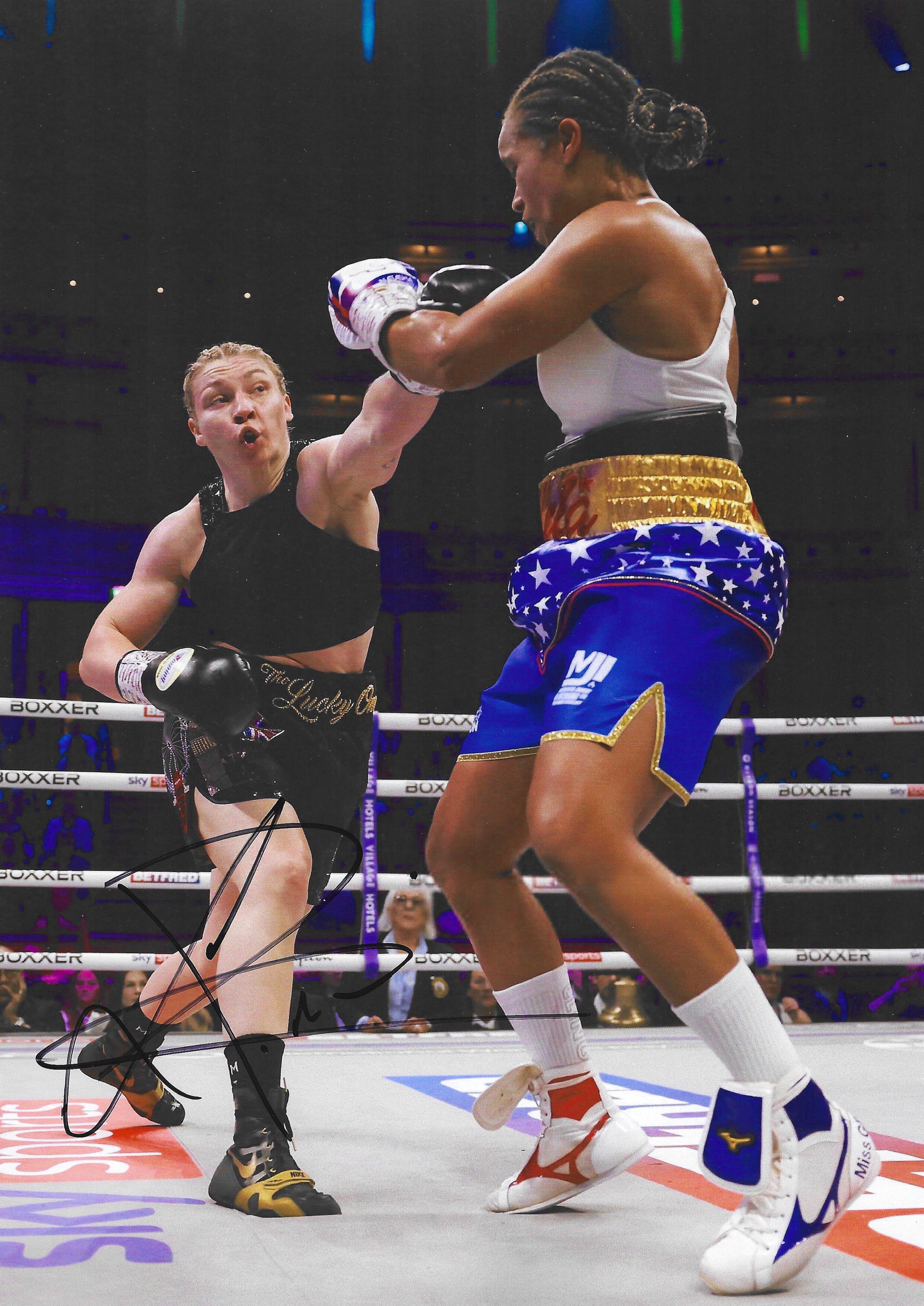 Lauren Price MBE - Olympic Gold & World Champion boxer - Signed A4 Photo