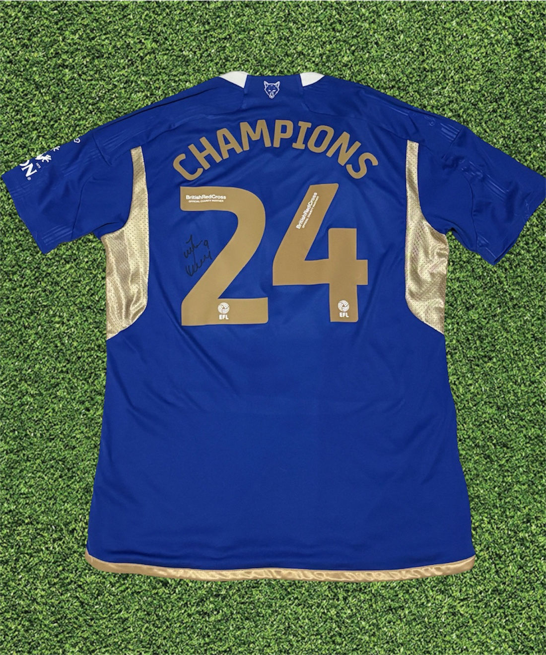 Jamie Vardy - Leicester City Fc - Signed Home Shirt 2023/24 - Champions 24