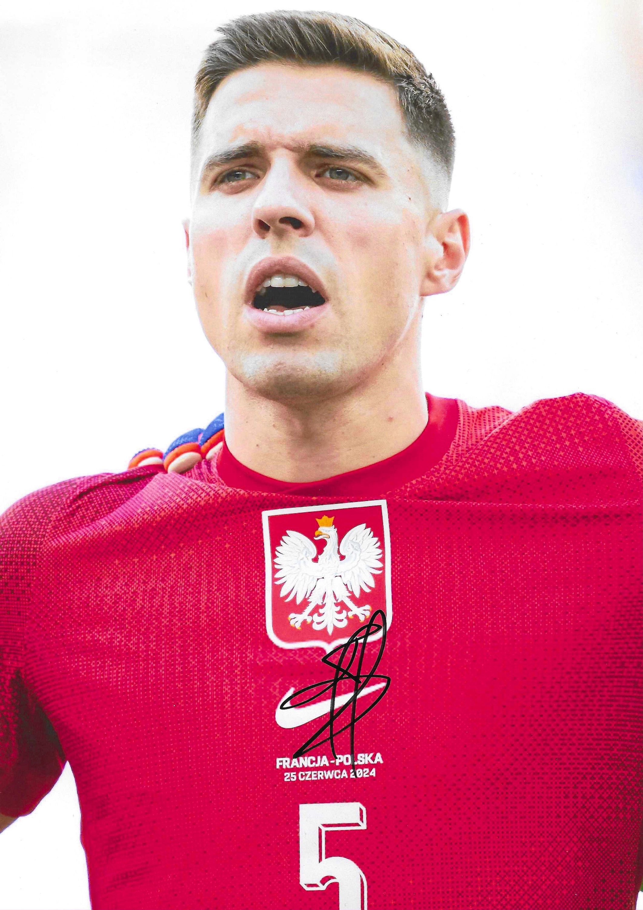 Jan Bednarek - Southampton & Poland - Signed A4 Photo
