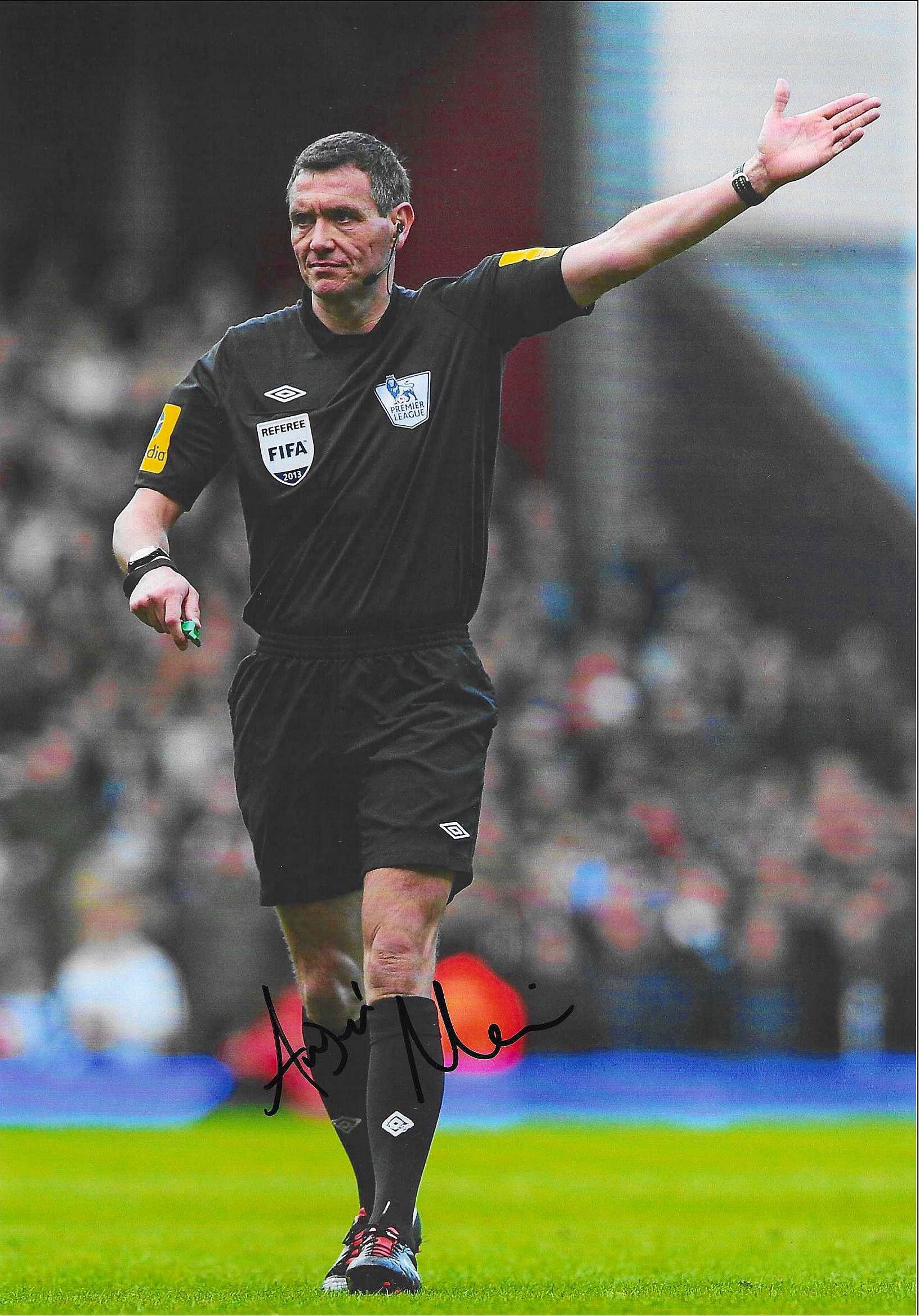 Andre Marriner - Football Referee - Signed A4 Photo
