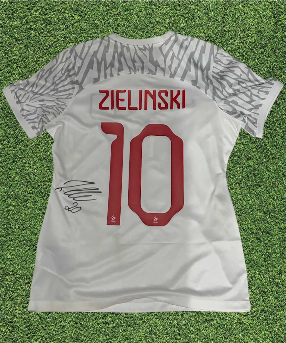 Piotr Zielinski - Poland football Shirt Signed 23/24 - Inter Milan - Napoli COA