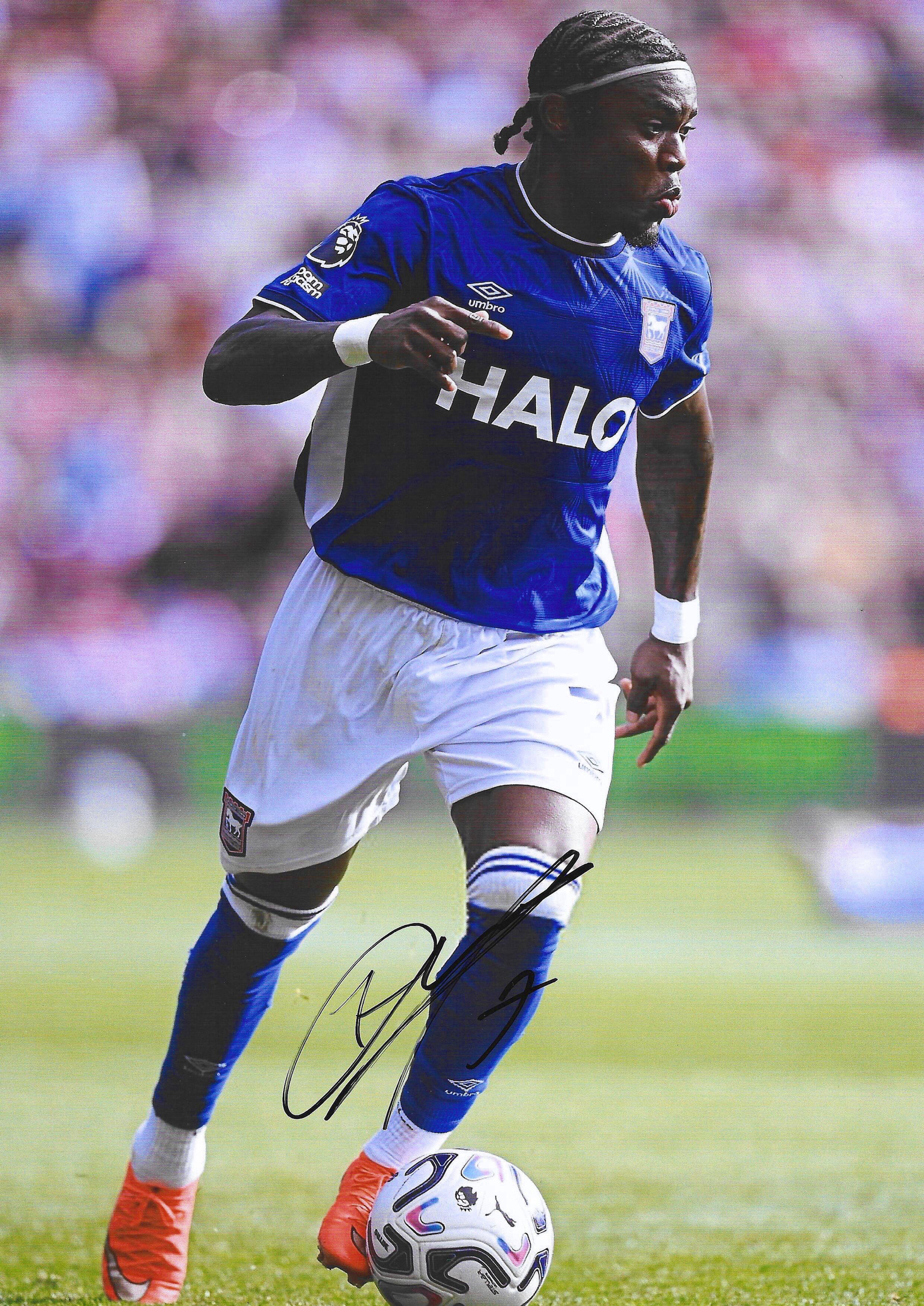 Abdul Fatawu - Ipswich Town & Ghana - Signed A4 Photo