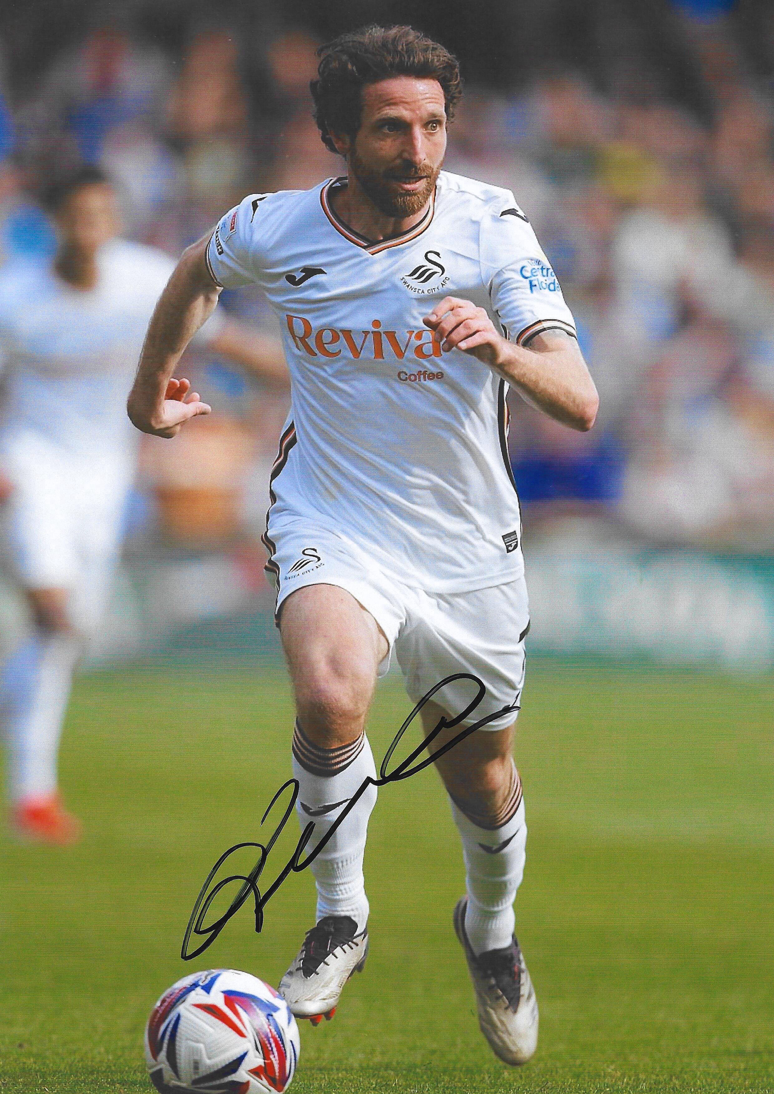 Joe Allen - Swansea City & Wales - Signed A4 Photo