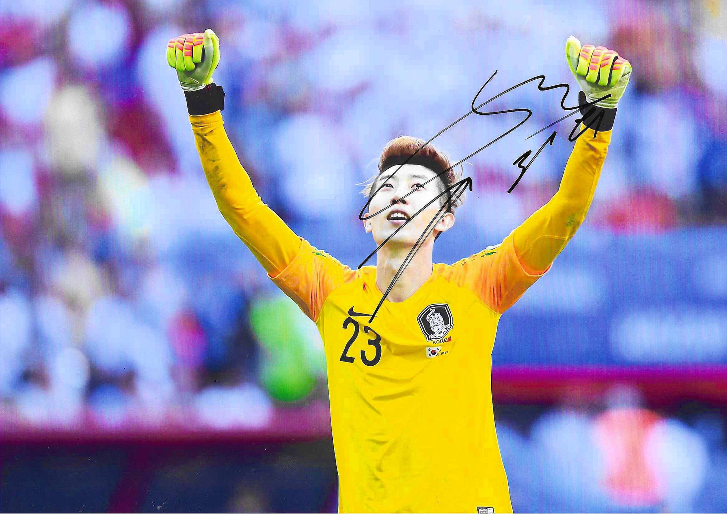 Jo Hyeon-woo 조현우 - South Korea Football - Signed A4 Photo