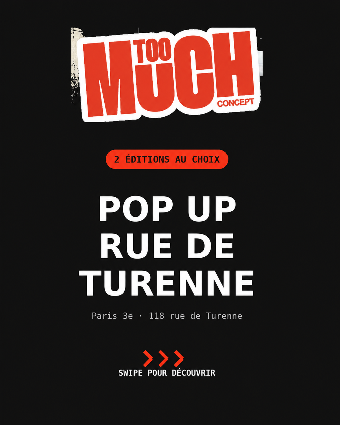 POP UP - RUE DE TURENNE PARIS ❤️🔥