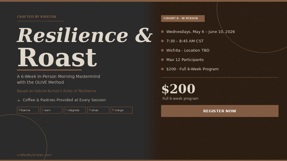 Crafted Sessions: Resilience & Roast - 6 Week Journey