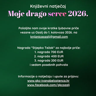 12. književni natječaj Moje drago serce
