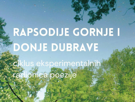 Ciklus radionica poezije Rapsodije Gornje i Donje Dubrave