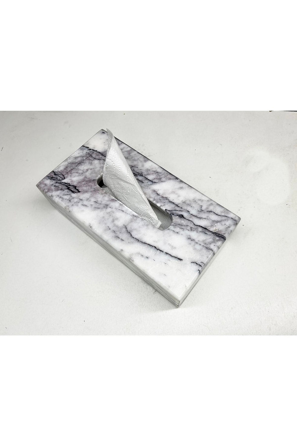 Thumbnail: Natural Marble Napkin Holder - Tissue Box - Napkin Box