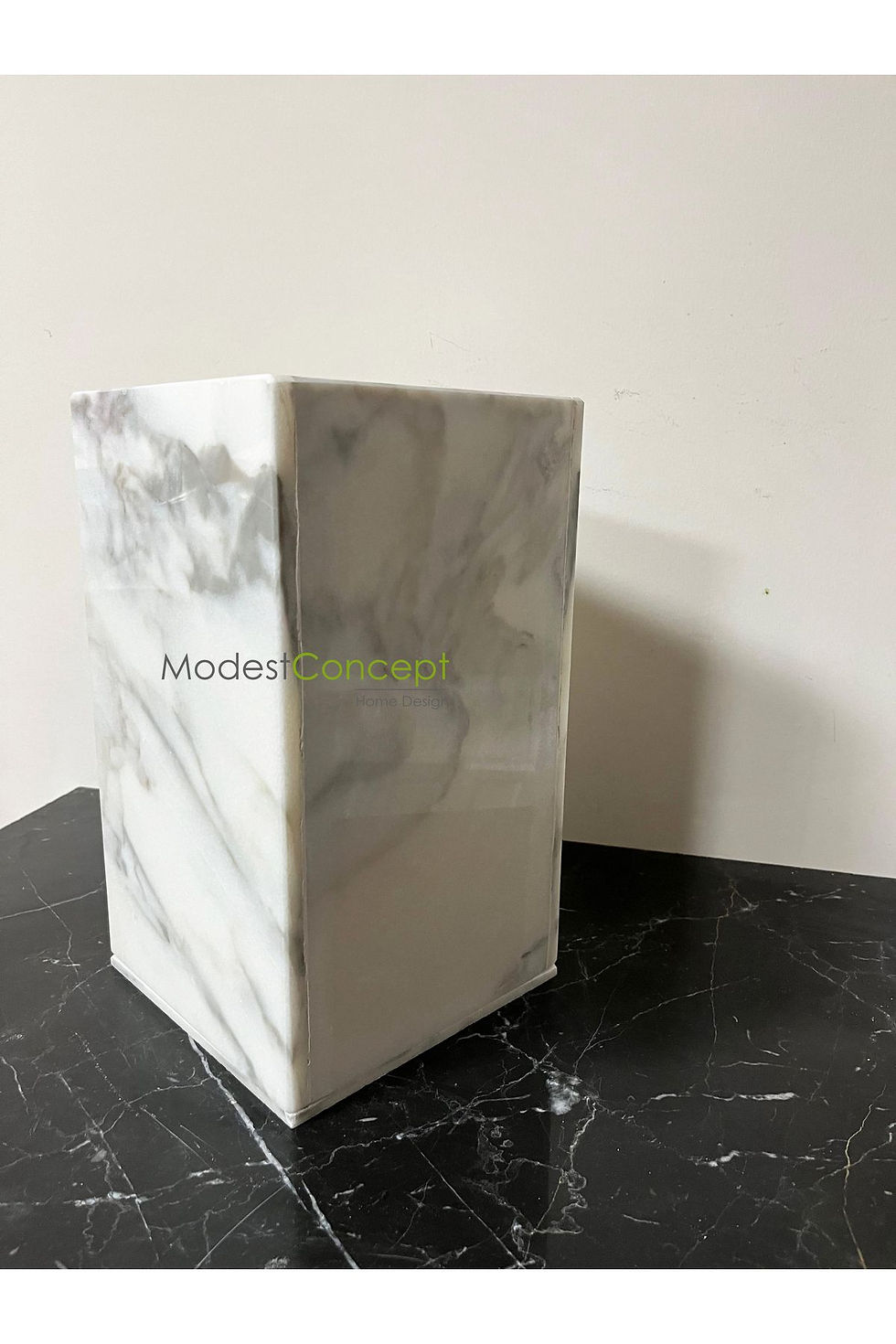Thumbnail: White Marble Side Table 50cm Calacatta Oliva Coffee Table