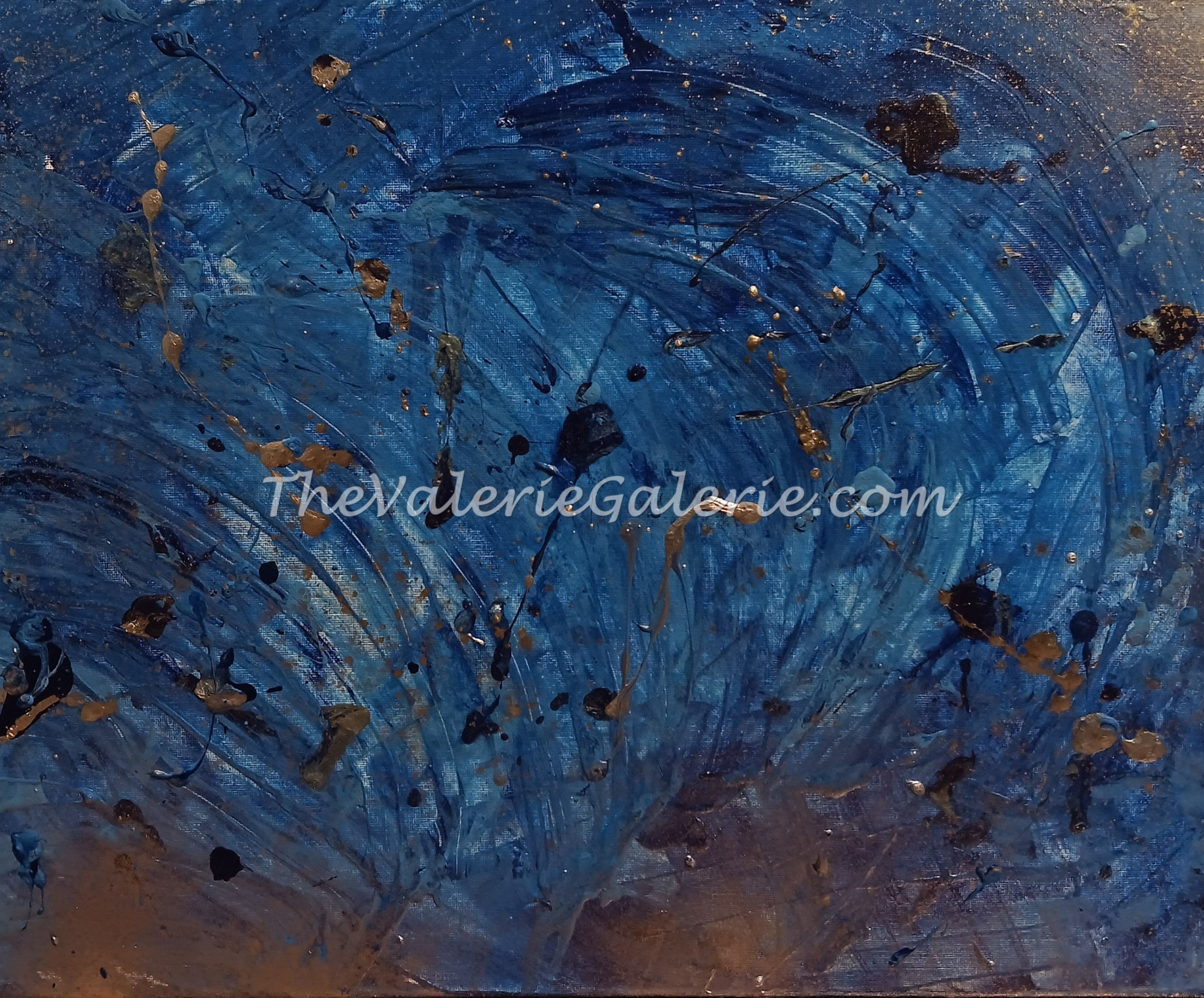 SILVERY BLUES 16"x 20"