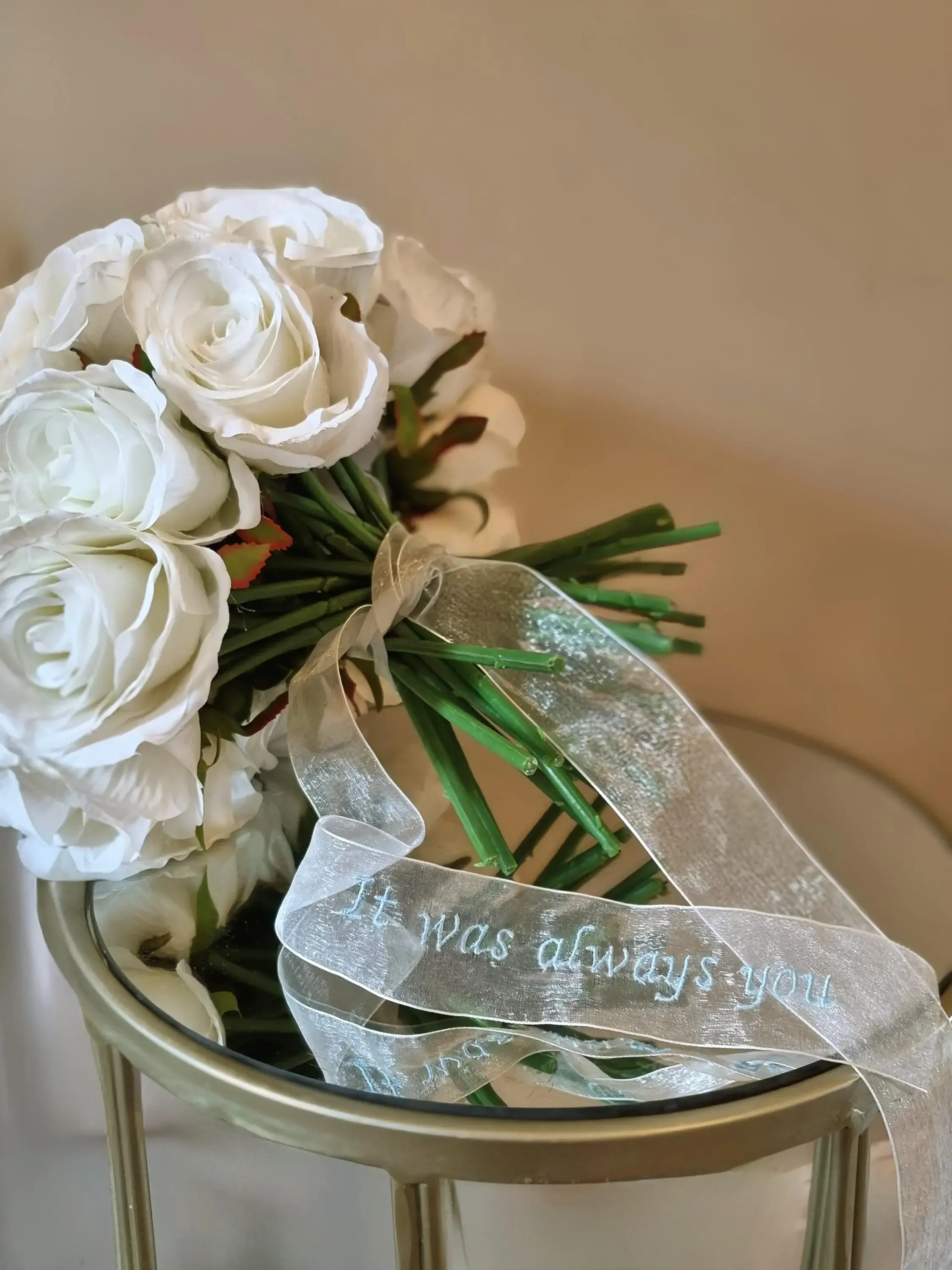 Lace Embroidered Bouquet Ribbon