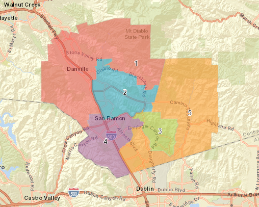 SRVUSD Trustee Area Map