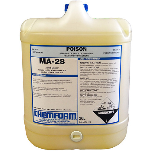 MA28 Organic acid cleaner used for car detailing OLS Chemicals