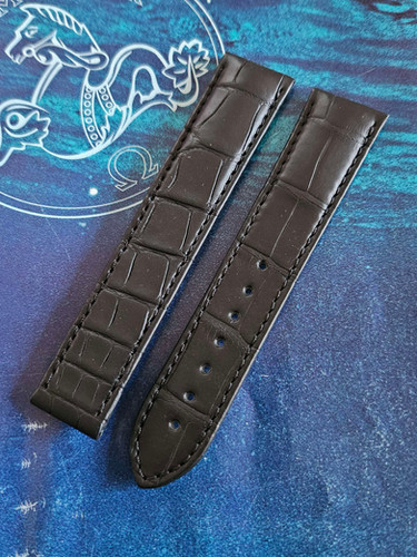 032CUZ007467 Omega Seamaster Aqua Terra 20mm BLACK Alligator Strap