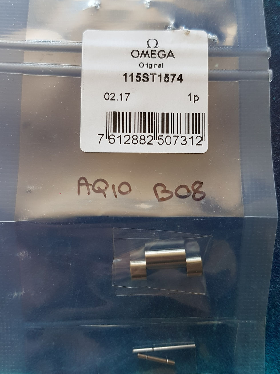 115st1574 GENUINE Omega Seamaster 1574 Steel Half Link Aqua Terra