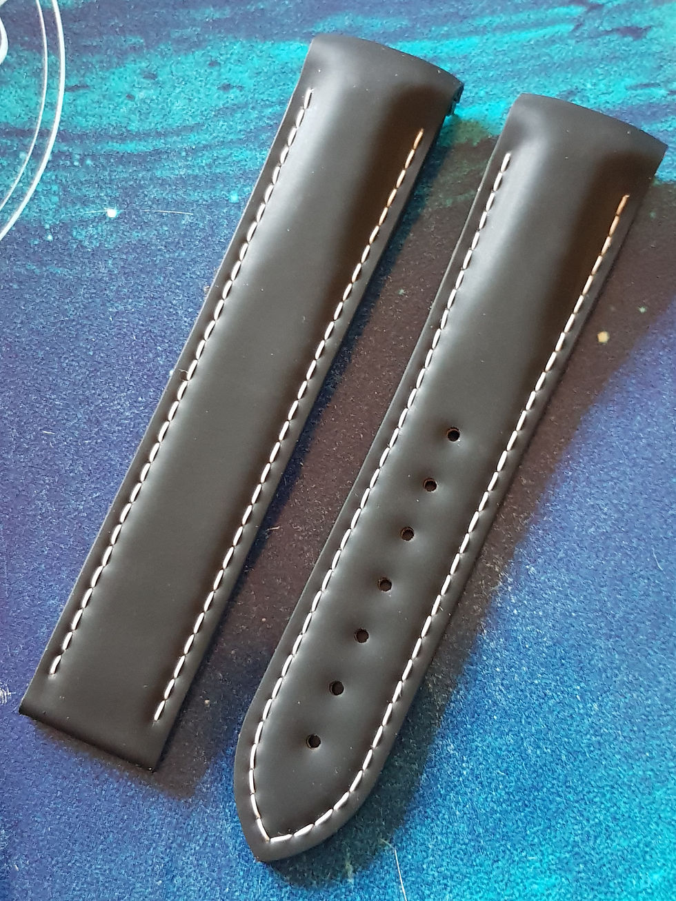 98000297 Omega Seamaster c.2500 Planet Ocean 20mm BLACK Rubber Strap