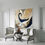 Thumbnail: Gold Swan Hand-Painted Canvas