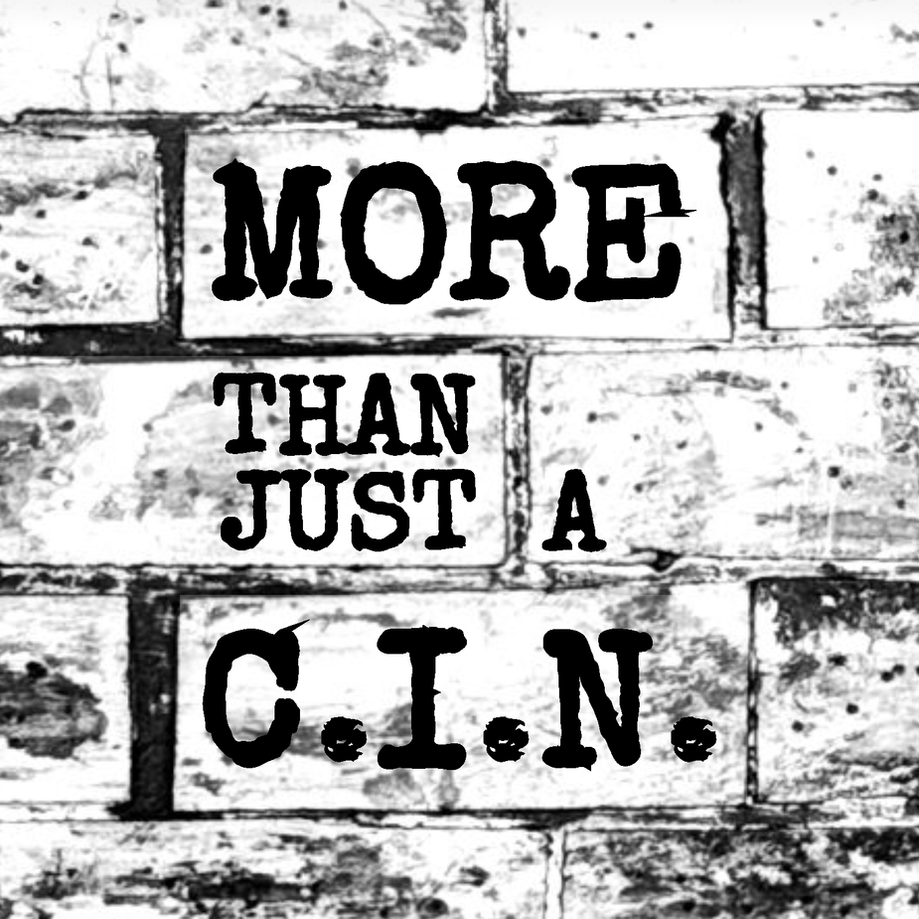 "More Than Just a C.I.N." title over a print of a brick wall