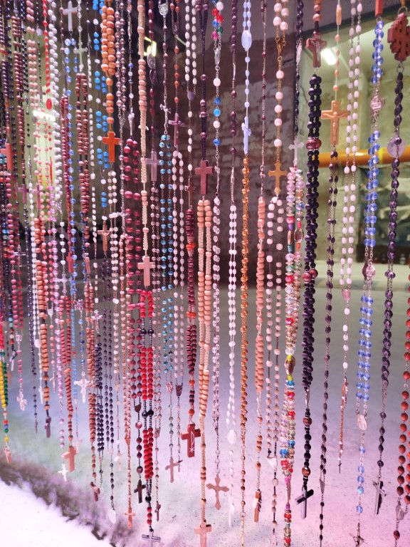 Let us weave a garland of pearls from the rosary, so we may become the roses of this beautiful gard