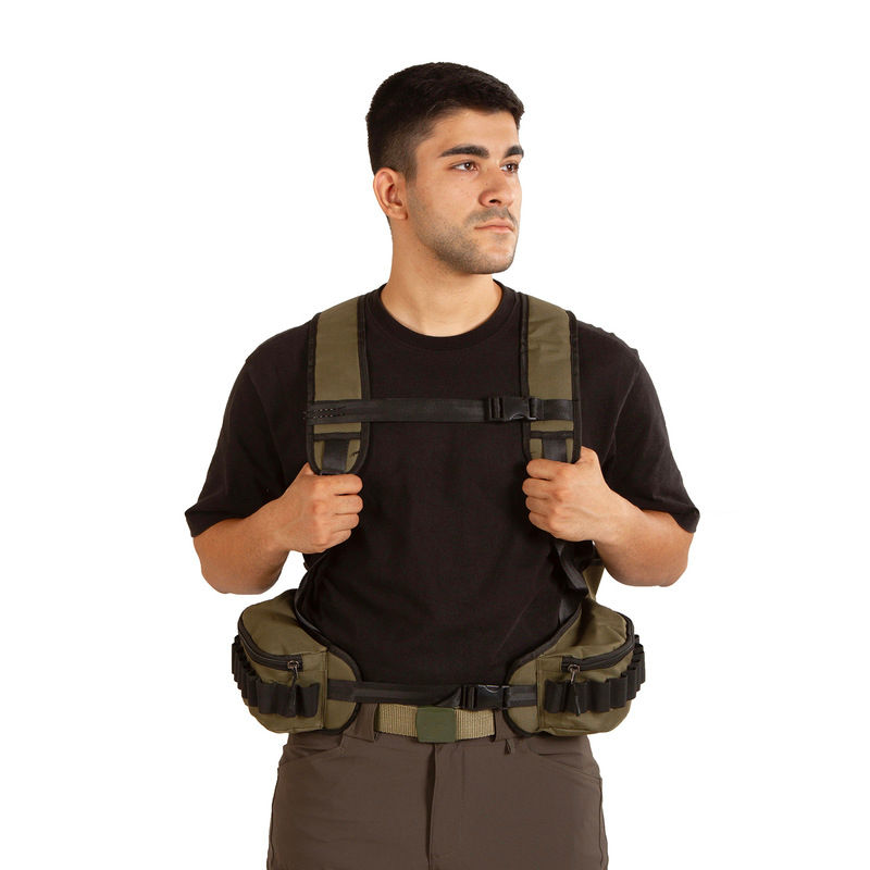 Hunthink VestPack Haki Çantalı Avcı Yeleği