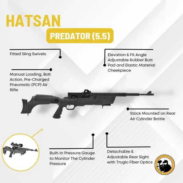 Küçük resim: Hatsan Predator S PCP Havalı Tüfek