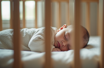 baby and child sleeping