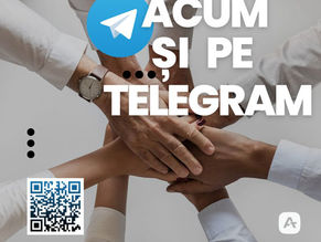 Acum ne puteți urmări și pe TELEGRAM.