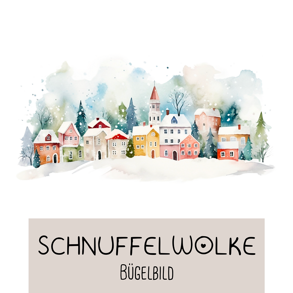 Bügelbild Winterstadt