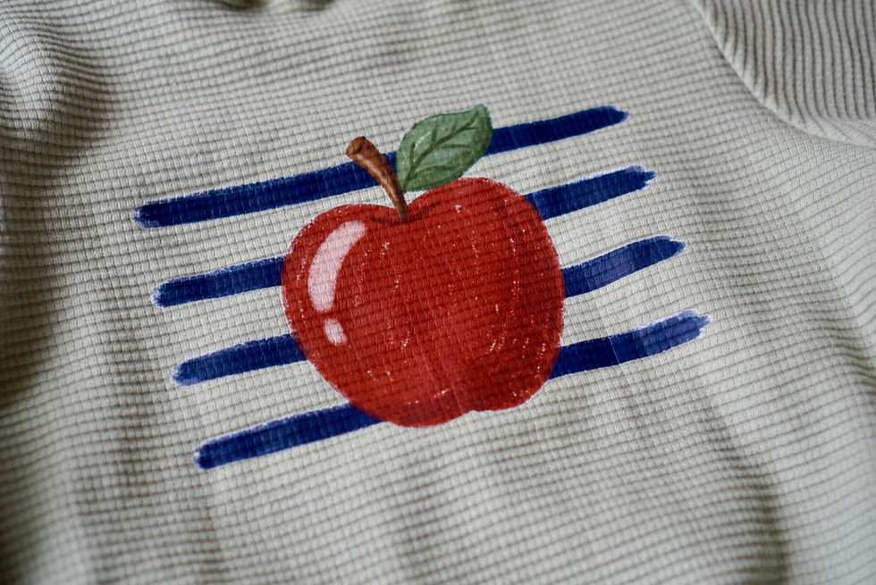 Miniaturbild: Bügelbild Apfel Streifen
