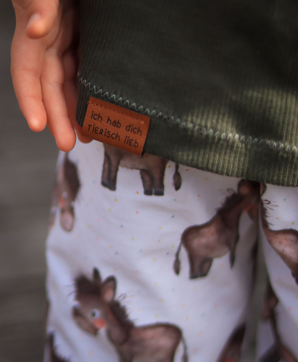 Miniaturbild: Faltlabel ich hab dich tierisch lieb