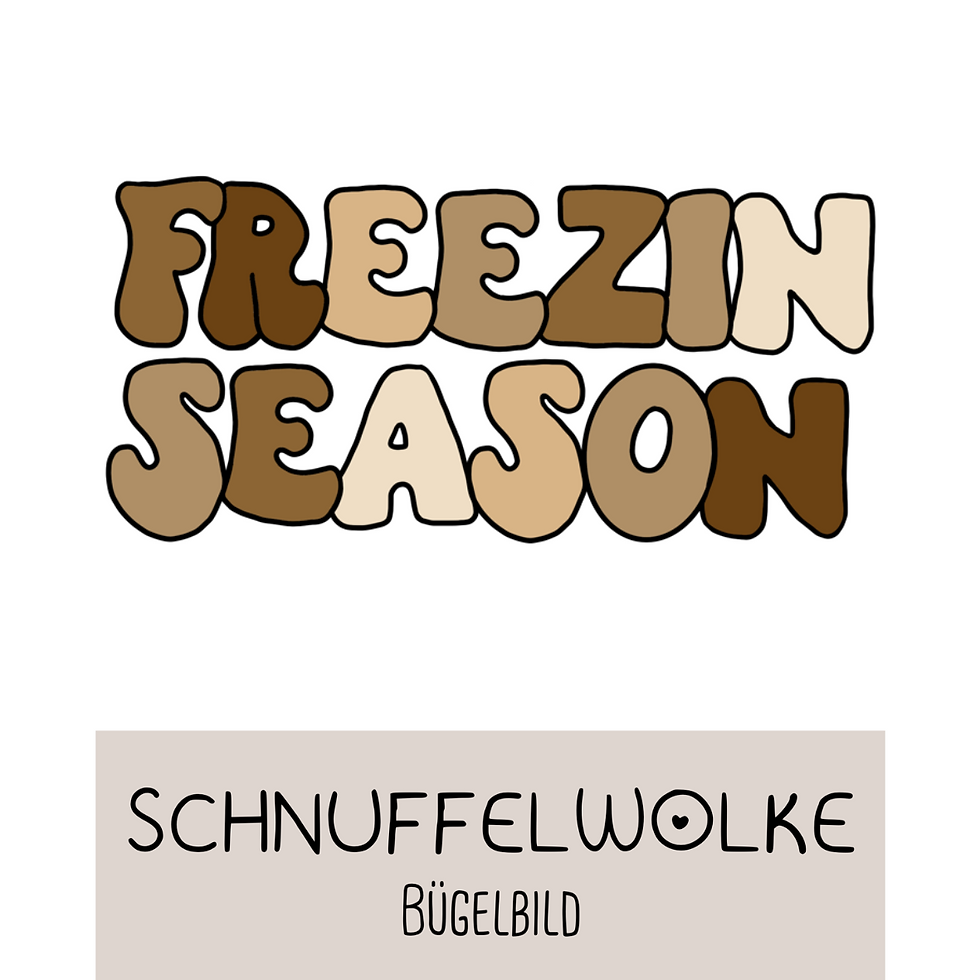 Bügelbild Freezin Season beige