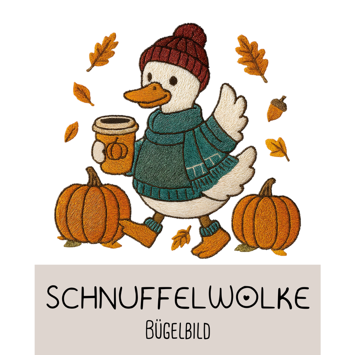 Bügelbild Pumpkin Duck