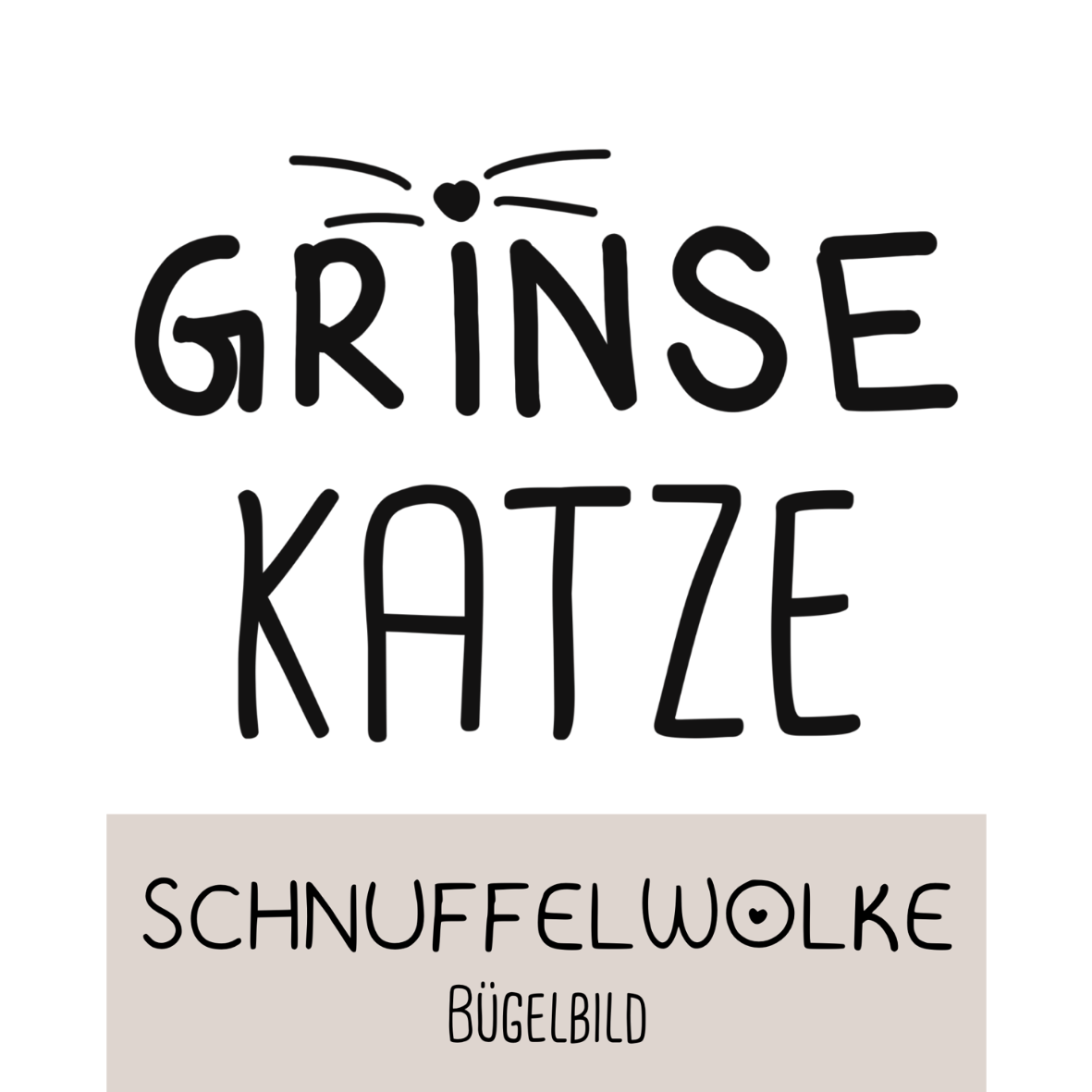 Bügelbild Grinsekatze