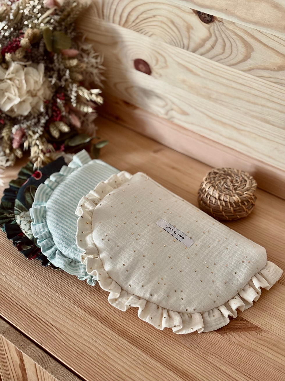 Miniature : POCHETTE PLATE A VOLANTS